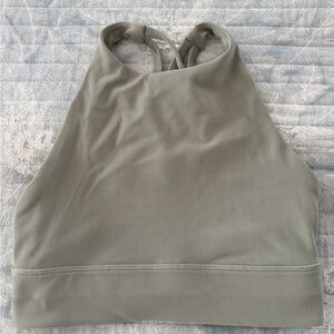 Women's Lululemon Olive Green High Neck Sports Bra
